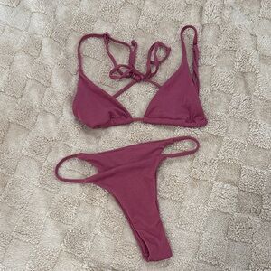 Women's Swimwear Set in Burgundy
